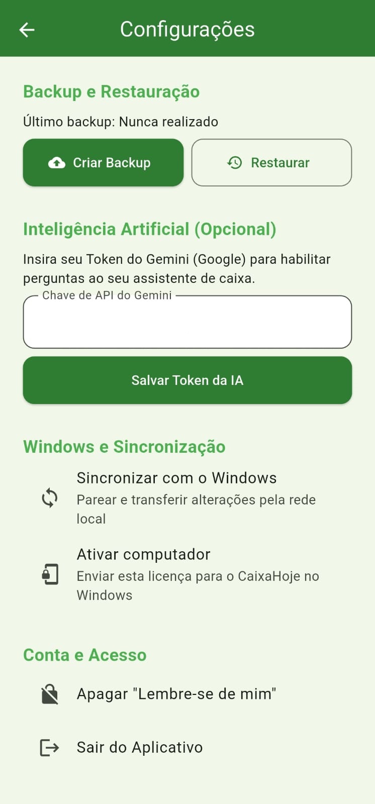 Tela 2 do Caixa Hoje
