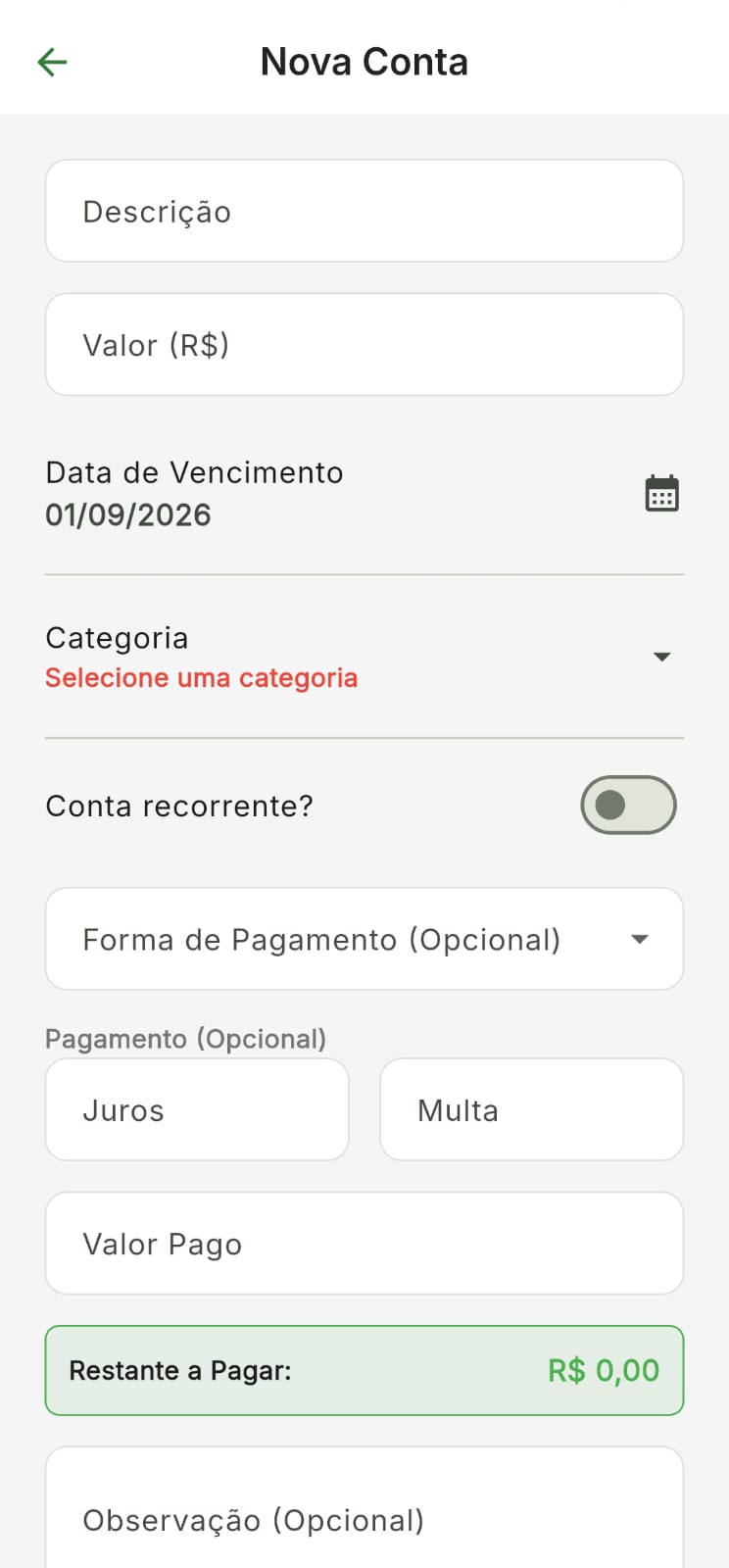 Tela 4 do Conta Certa