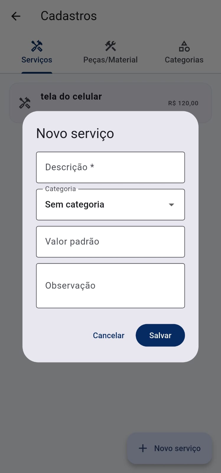 Tela 3 do OS Fácil
