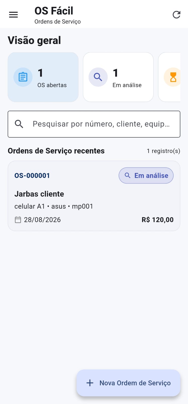 Tela 6 do OS Fácil