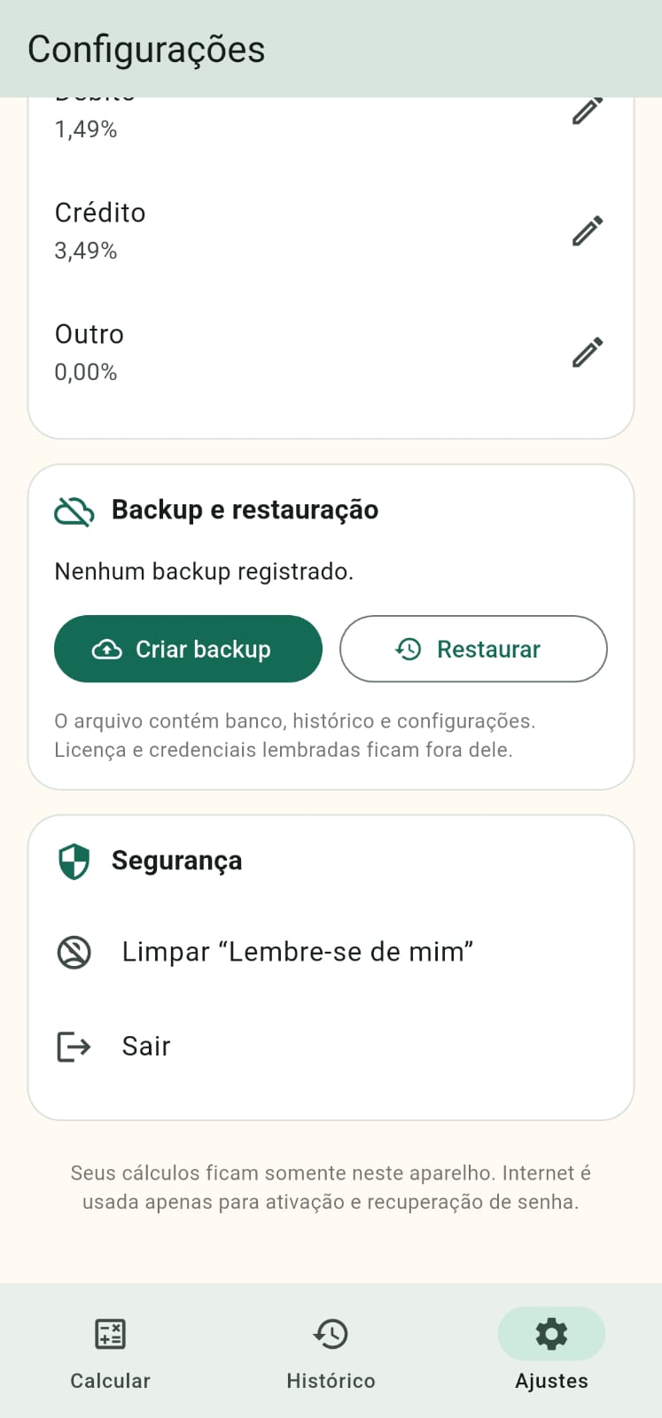 Tela 1 do Preço Ideal